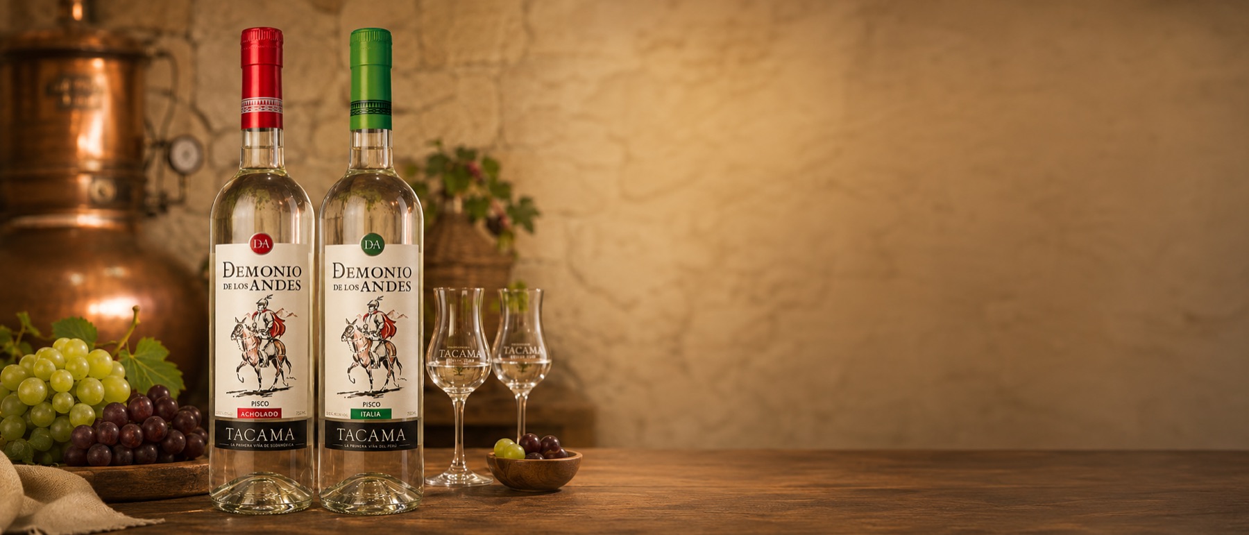 Tacama Demonio de los Andes pisco with botanicals